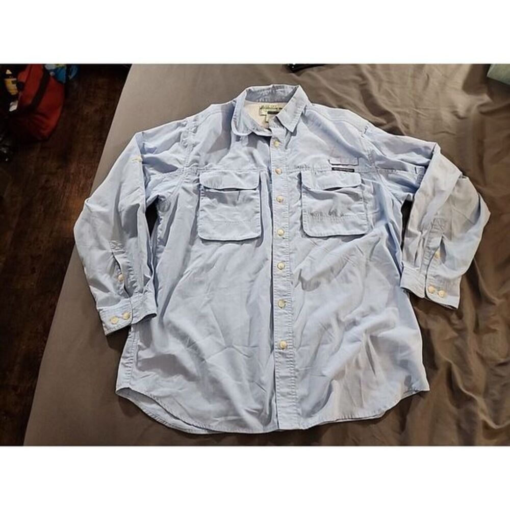 Exofficio Buzz Off Mens‎ Large Outdoor Button Down Shirt Vented Hiking